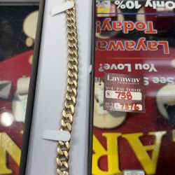 14K Cuban Bracelet 