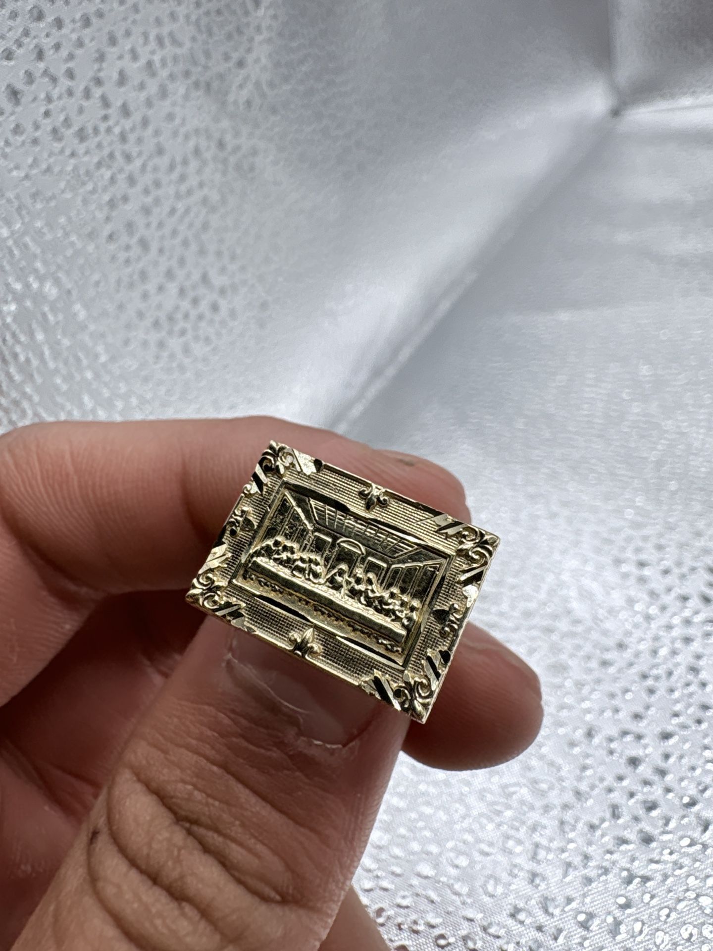 10k Gold Last Supper Ring