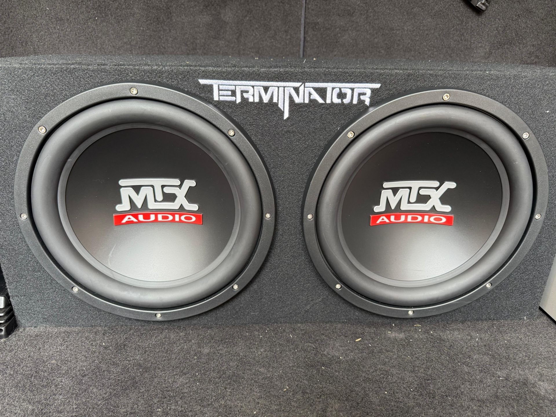 Complete Car Audio System – MTX Subs + Amp + Power Setup