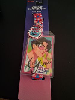 New KPoP Demon Hunters Saja Boys Lanyard + ID Badge Holder