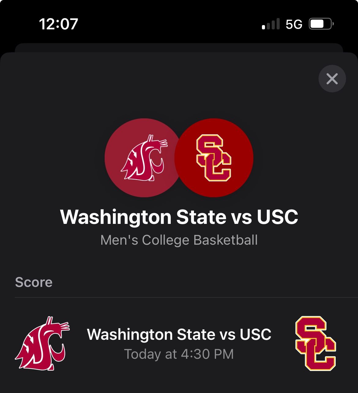 USC basketball Game: 4 Tickets