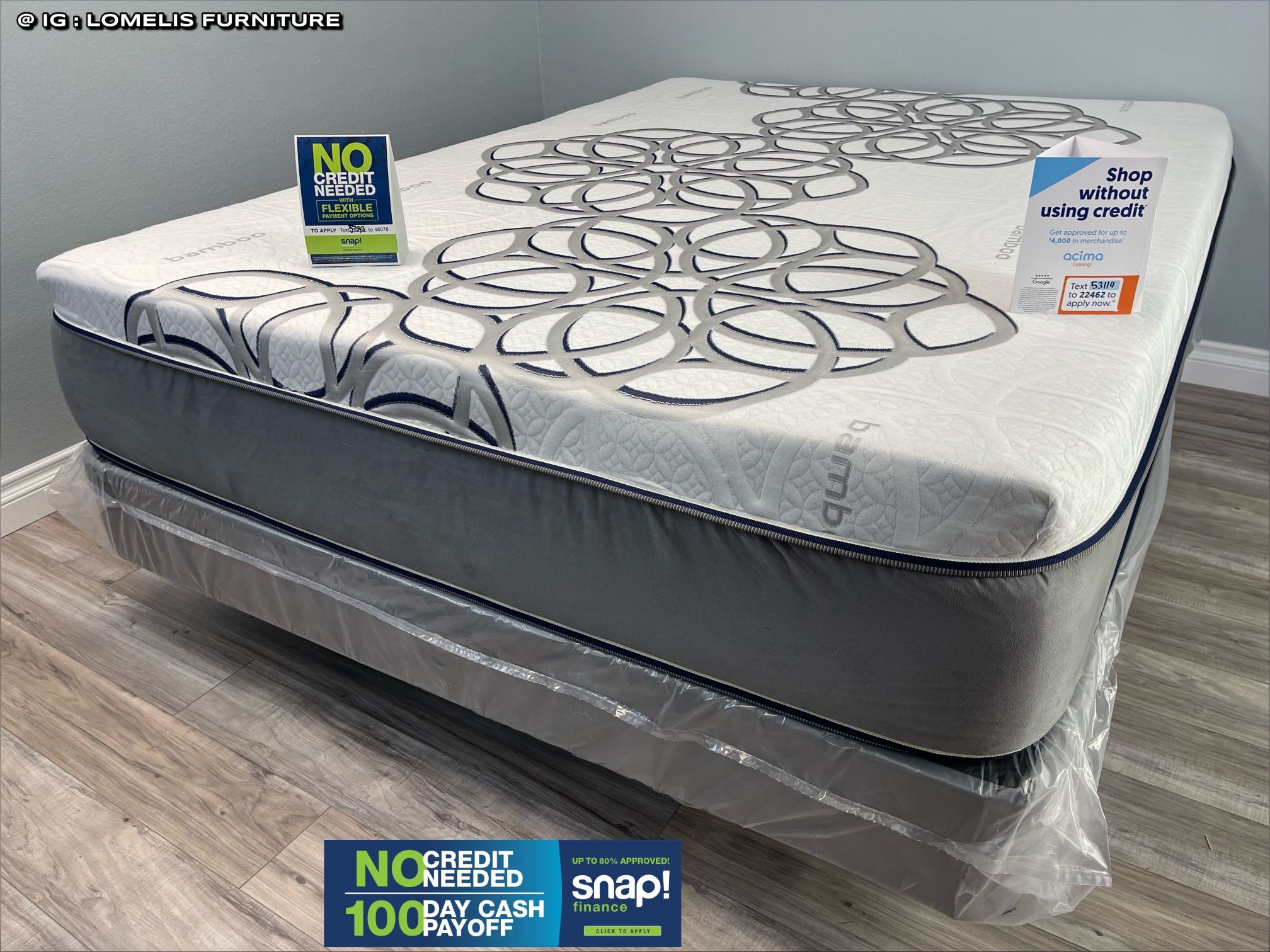 Queen Sky Comfort Bamboo Infused Cooling Gel Memory Foam Mattress For 
