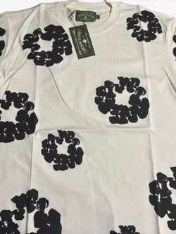 Denim Tears Cotton Wreath All-Over Print T-Shirt