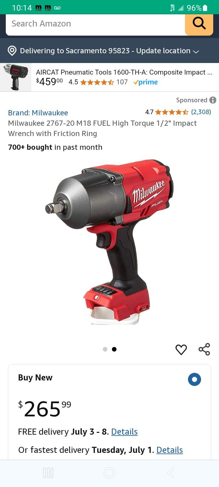 Milwaukee Fuel Brushless Torque Gun