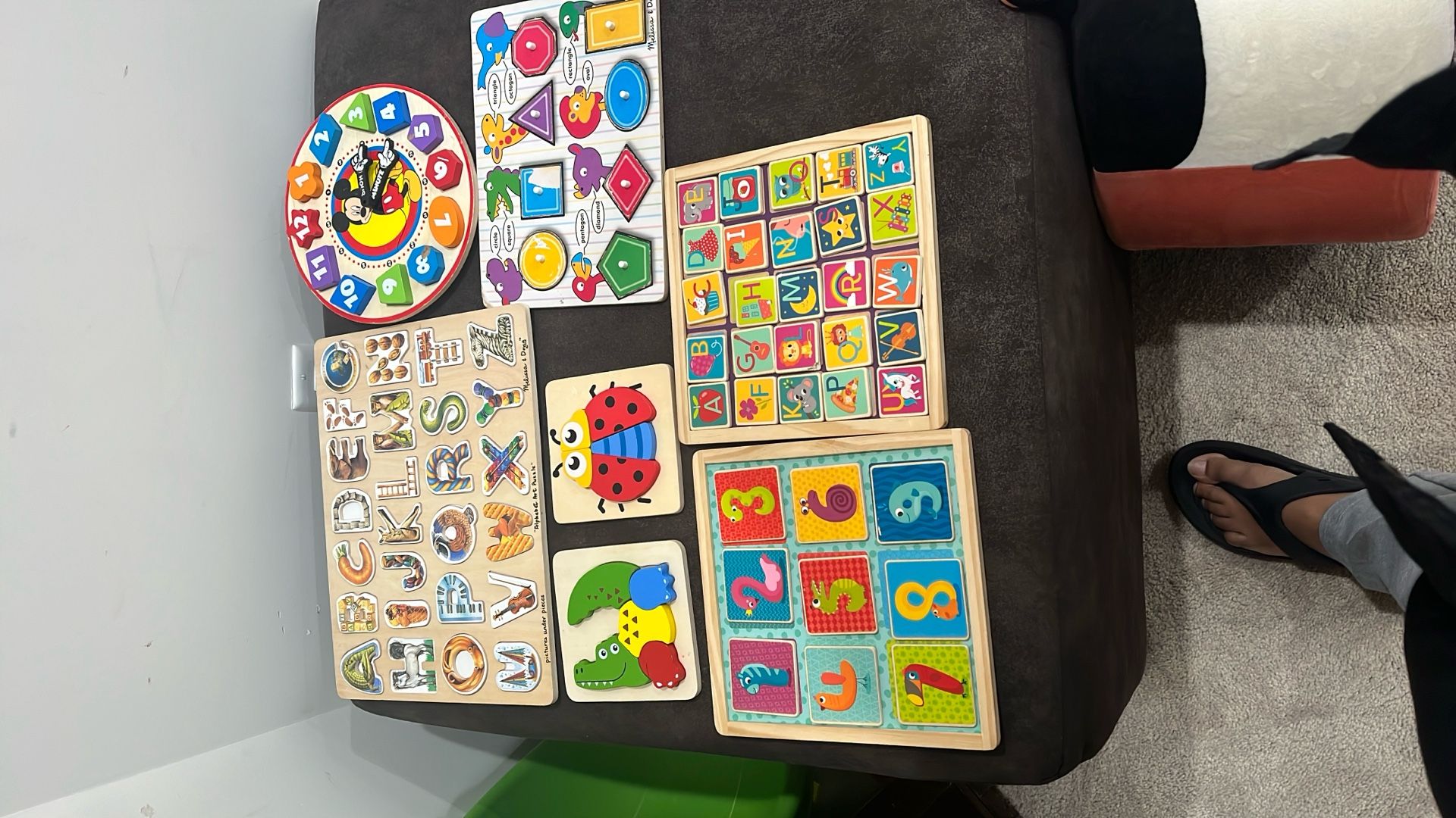 Multiple Wooden Puzzles For Kids