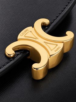 SMALL FLAP WALLET TRIOMPHE IN SHINY CALFSKIN