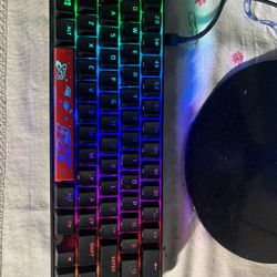 HyperX 65% Alloy Mechanical Keyboard And Hyperx Pulse fire Haste Mouse 