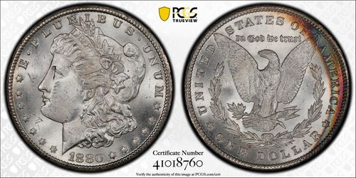 1880 CC PCGS/MS64/CAC Morgan Silver Dollar