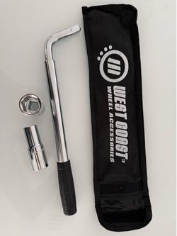 Brand New Thin Walled Lug Wrench Extension Bar w/ Flip Sockets