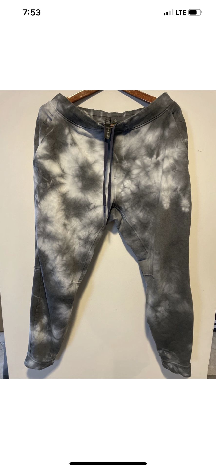 Lululemon Sweat Joggers Mens XL Inseam Tie Die Cotton Blend Performance