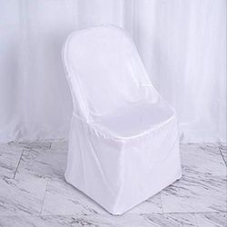 White Polyester Folding & Banquet Chair Covers
