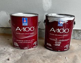 Exterior Color Pure White. Paint 2 gallons