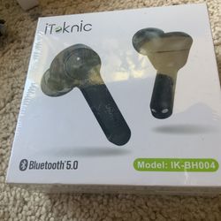 iTeknic (IK-BH004) Bluetooth True Wireless Stereo Earbuds - Black