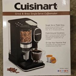 Cuisinart Single-Serve Grind and Brew - Black - DGB-2: Coffee Maker with Grinder, 12 oz Capacity