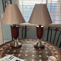 Pair Of Mid century Lamps