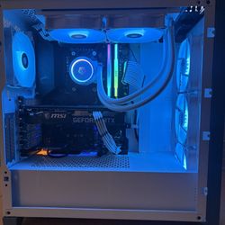NEW ALL WHITE RYZEN 5 5600X + RTX 3060 12 GB GAMING PC. PERFECT CHRISTMAS GIFT 