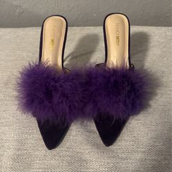 Fashion Nova Feathered Slippers