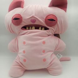 Fuggler Bigg Fugg 18" Wrinkle McStinkles Hairless Pink Sphinx Cat Pillow Plush