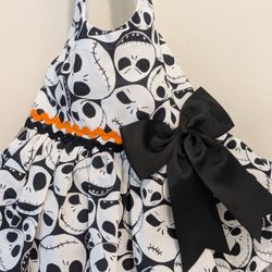 Handmade Halloween Dog Dress With Black Tulle Under Skirt 