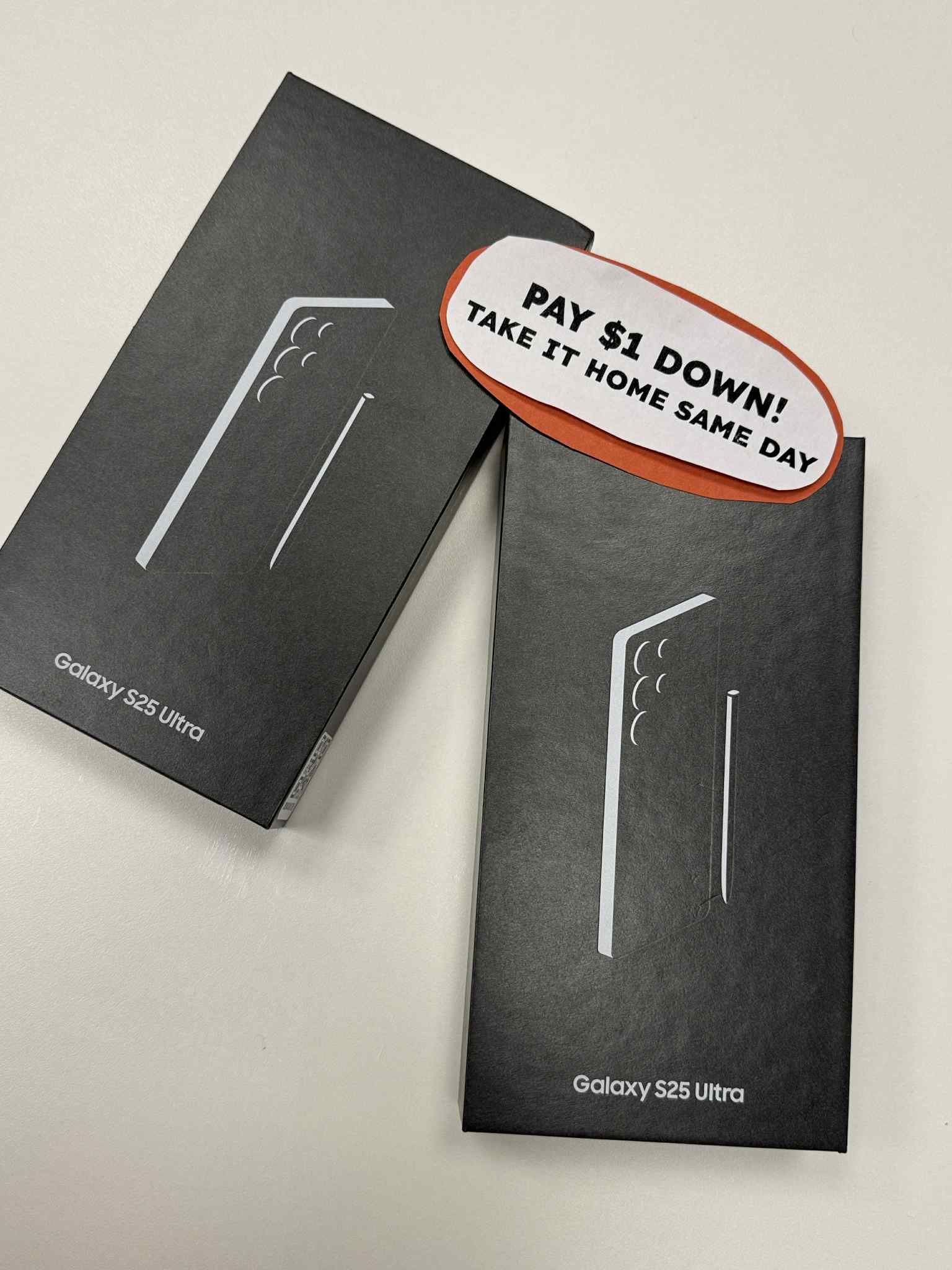 Samsung Galaxy S25 Ultra 5G - Pay $5 DOWN AVAILABLE - NO CREDIT NEEDED