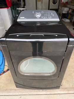 Maytag Bravos Front-Load Dryer Black