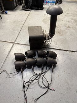 Triad Garden Array Outdoor Speaker System – 8 GA4 + GA10 Buried Sub –