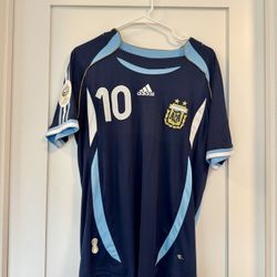Argentina 2006 Blue Away Soccer Jersey - Maradona 