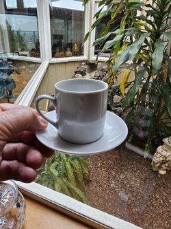 Espresso Cups - White, Set Of 4