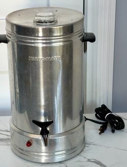 Vintage Mirro-Matic Large Capacity Party Coffee Maker Percolator-1969-Model 126M