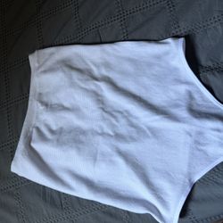 White Sparkly Tube Bodysuit
