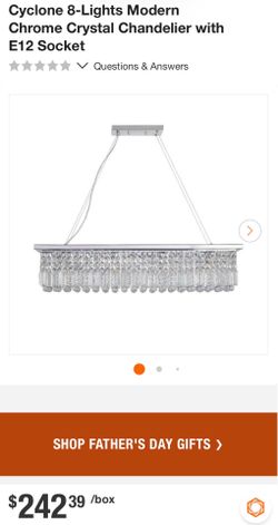 Cyclone 8-Lights Modern Chrome Crystal Chandelier with E12 Socket