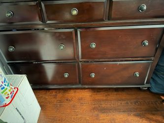 Dresser with mirror