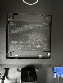 Dell Monitor 24” E2422H 1920x1080 Year 2021