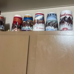 Budweiser Collectible Christmas Jars