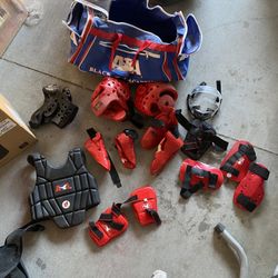 Youth Mixed Martial Art Head Pads And Body Pads And Bag $60 