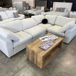 Modular Cloud Sectional L Shaped Sofa Couch