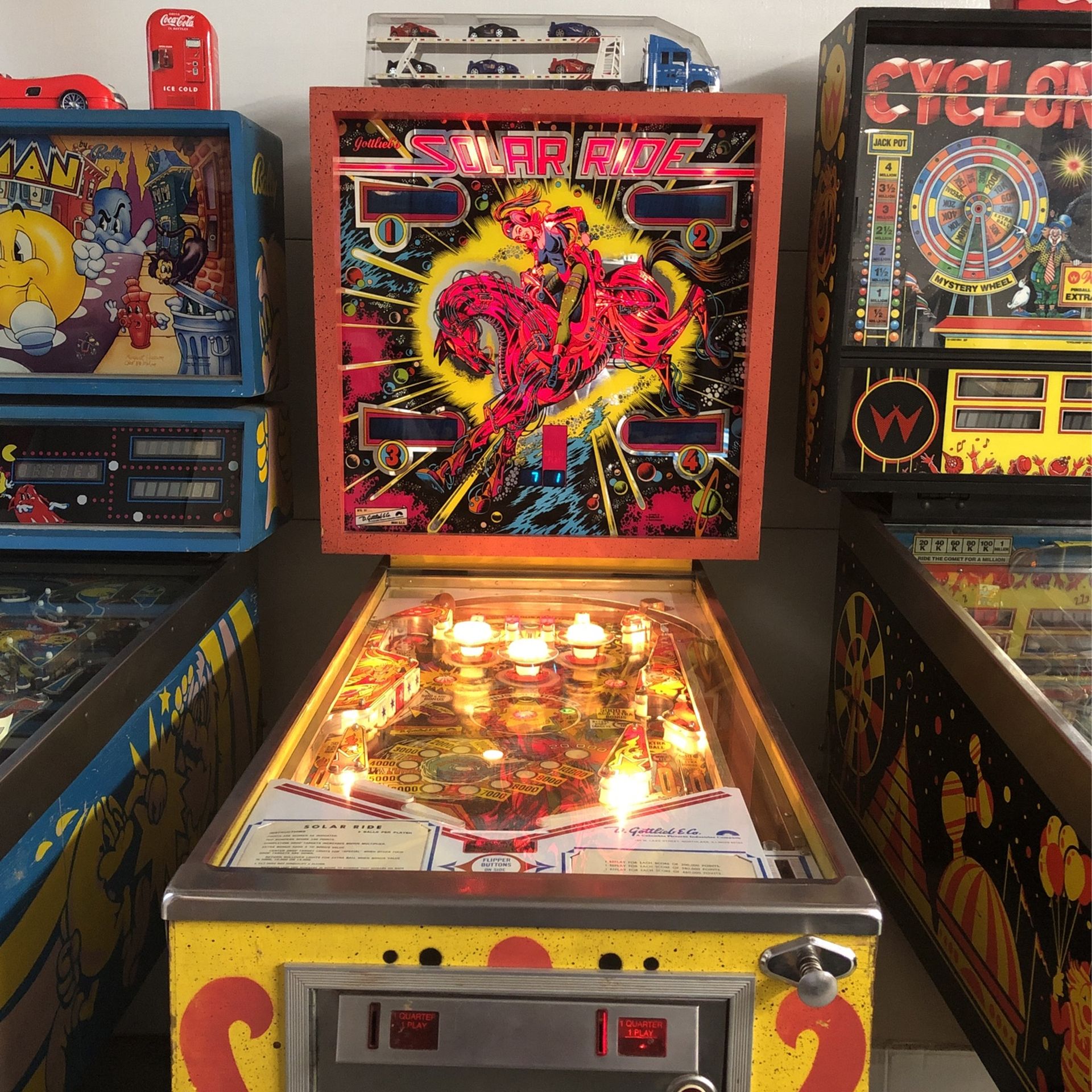 Solar Ride Pinball Game - 1978