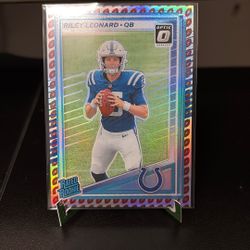 2025 Panini Donruss - Rated Rookie Riley Leonard #341 Optic Preview Football...