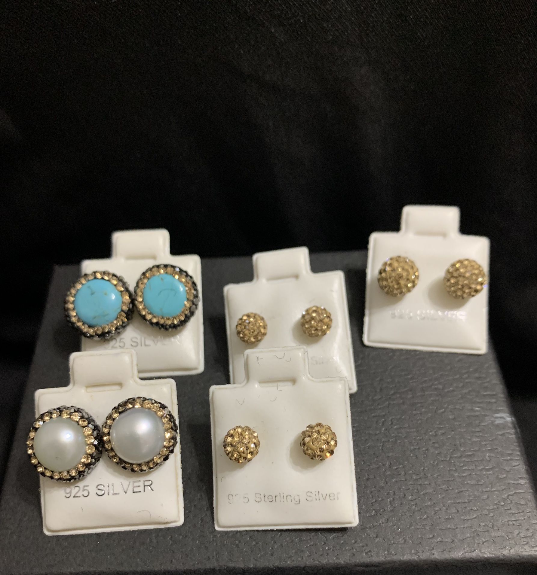 NEW! Sterling Silver Stud Earrings