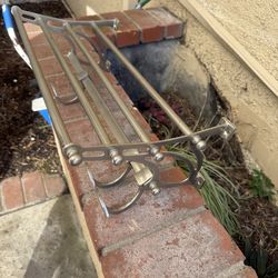 Brushed nickel hanging shelf 24”