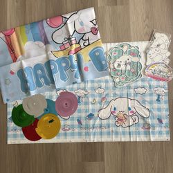 Cinnamon Roll Birthday Banner Sets