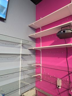 Wall shelves, brackets and rails