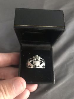 Stainless steel claddah ring