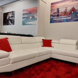 White Sectional