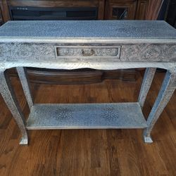 VERY  VERY Unique Looking Vintage  Arhaus  NOMADIC DECORATION STYLE WRAP IN SILVER 