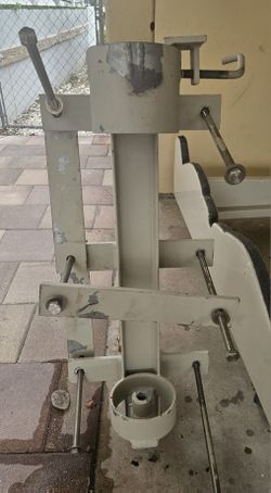 12 Inch Concrete Piling Mount, Davit Arm, Clip And Spanner Bar Suitibpe For 14 Ft
