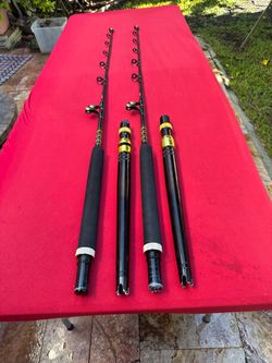 Pair of Penn Ally 6ft, 50-100 lb. , Conventional, Trolling Rods