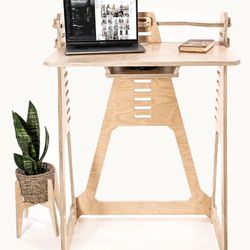 Modular, Customizable Work from Home Desk with Accessories