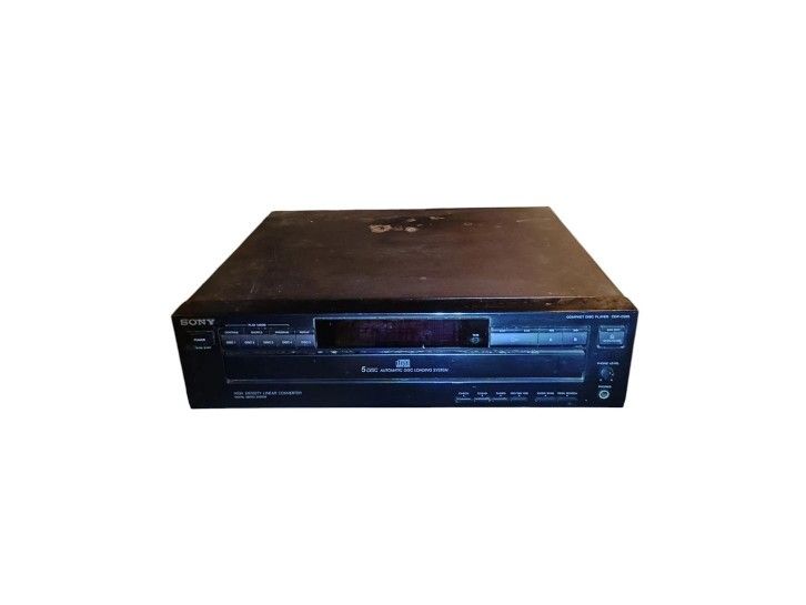 Sony CDP-C525 CD Player 5 Disc Carousel (Used). Good Condition