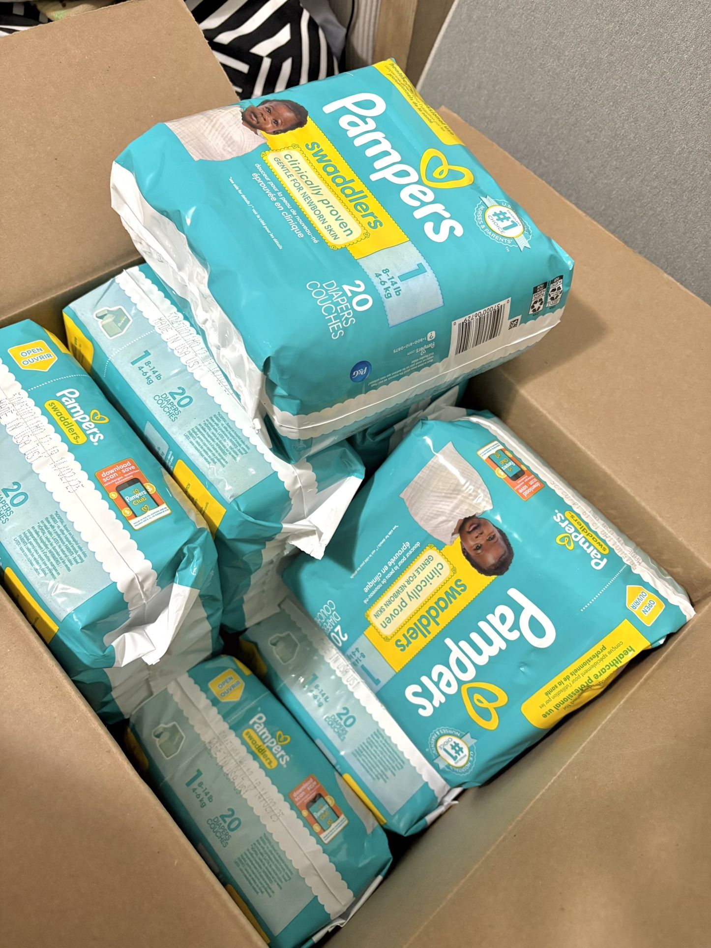 Pampers Size 1/20 Count 11 New Packs